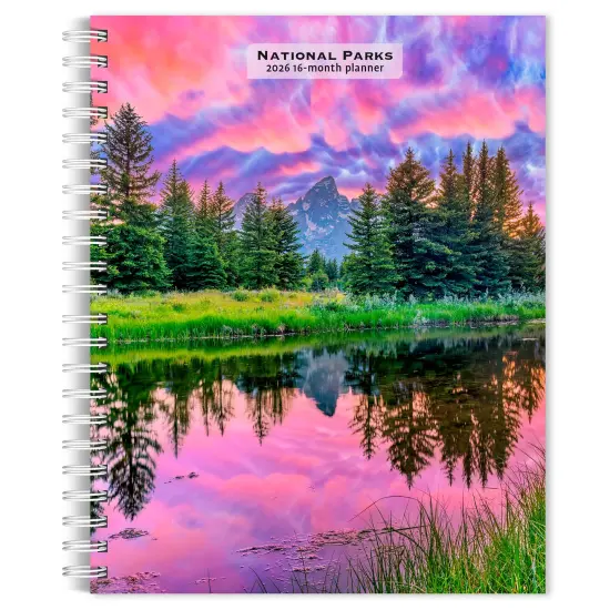 National Parks | 2026 6x7.75 Inch Spiral-Bound Wire-O Weekly Engagement Planner Calendar | New Full-Color Image Every Week {1}
