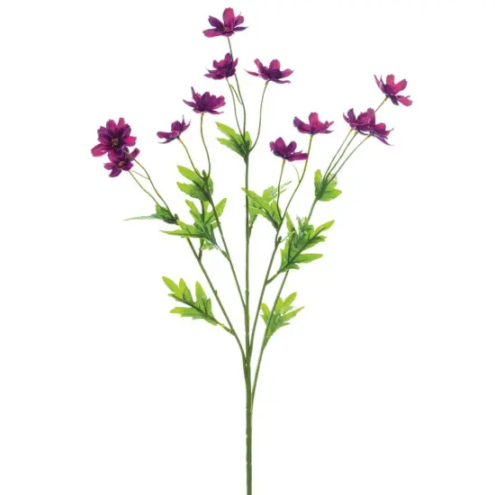 Allstate Artificial Mini Cosmos Floral Spray - 27" - Violet Purple {1}