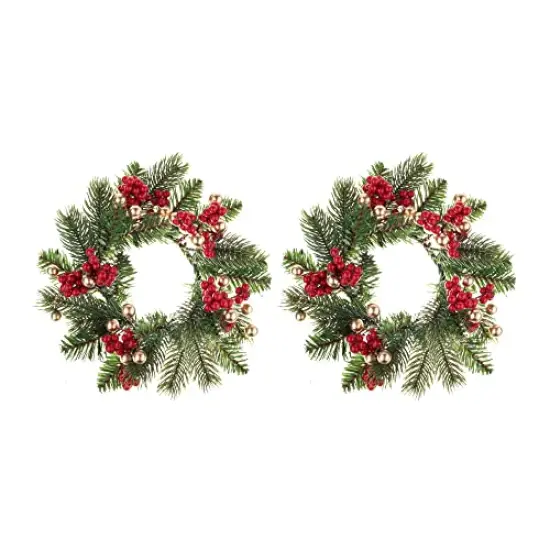 Adjustable Candle Ring or Mini Wreath 2 Pack {7}