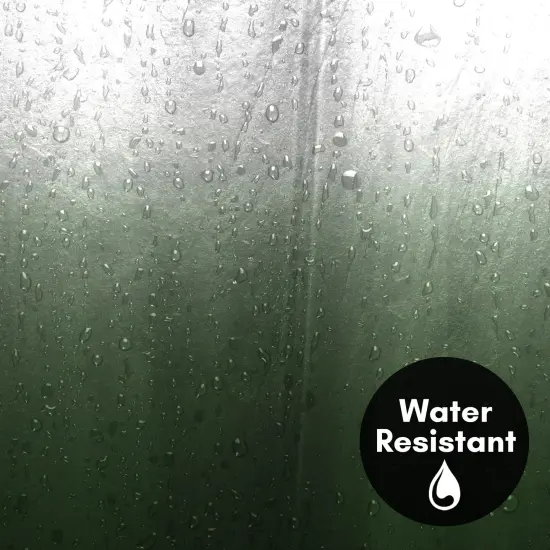 Americanflat 71x74 Ombre Green Shower Curtain - Water Resistant - Polyester Fabric {3}