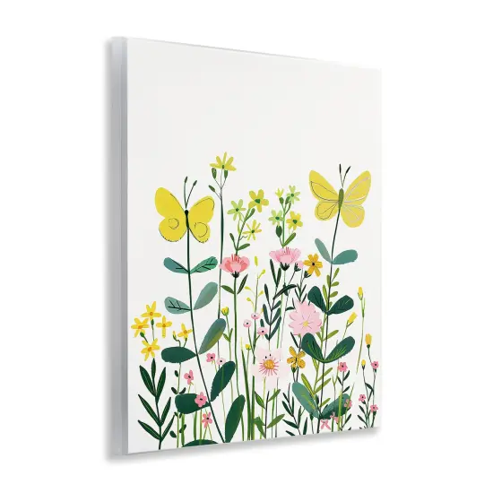 Stupell Industries Blooming Garden Butterflies Wall Plaque Art Design by LSR Design Studio {3}