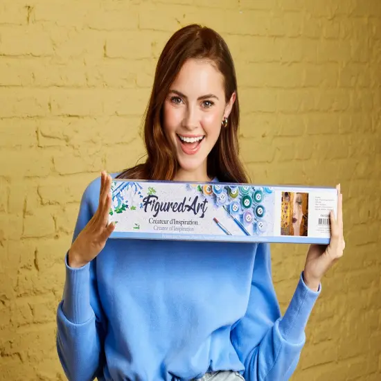 Figured'Art Paint by Numbers for Adults Gustav Klimt 16"x20" - Craft Art Painting DIY Kit Rolled Canvas without frame {2}