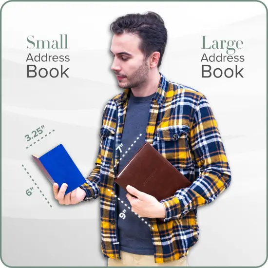 Gallery Leather Pocket Address Book - 6" x 3.25" Key West Mint {4}