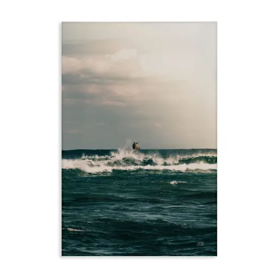 Stupell Industries Ride The Tide Surfer Canvas Wall Art Design by Max Blakesberg Studios {1}