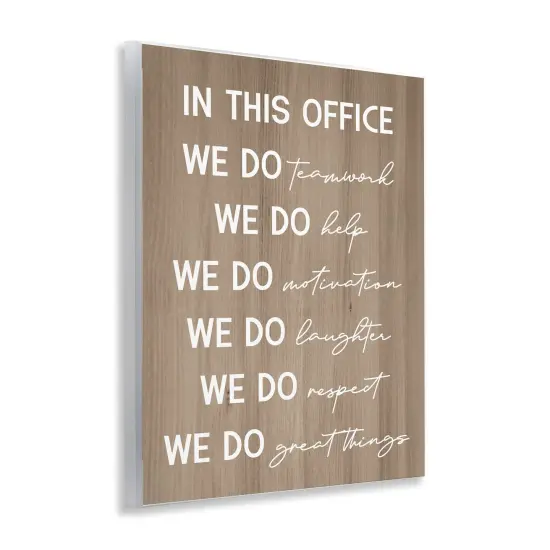 Stupell Industries In This Office Motivational Wall Plaque Art Design by Daphne Polselli {3}