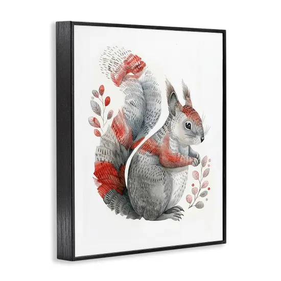 Stupell Industries Scandinavian Style Squirrel Framed Giclee Wall Art Design by LSR Design Studio {3}