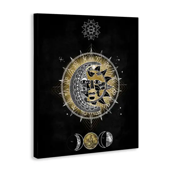 Stupell Industries Lunar & Solar Fractal Canvas Wall Art Design by Oliver Jeffries {3}