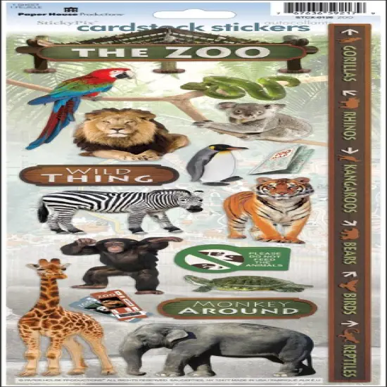 Paper House Zoo Cardstock Stickers {1}