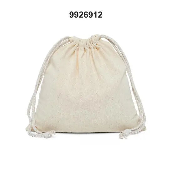 Large 9" x 12" Plain Cotton Muslin Pouch {3}