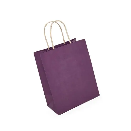 Heavy-Duty Kraft Tinted Color Shopping Bag 16" x 6" x 12" {3}