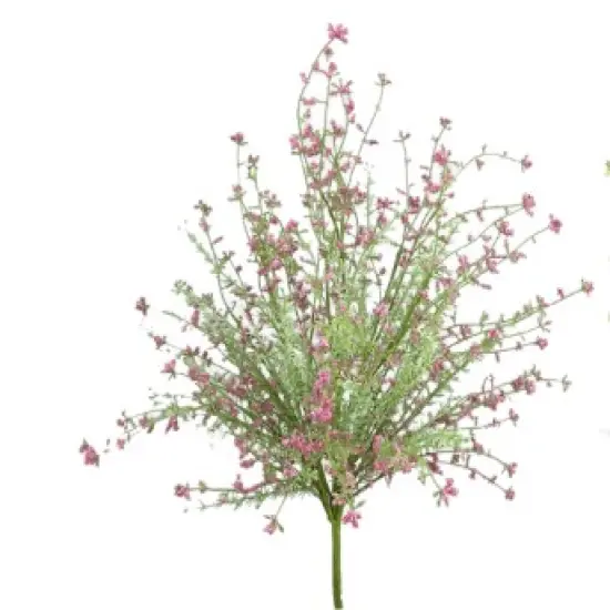 22'' Artificial Pink Filler Bush - 9 Stems for Floral & Wreath Decor-63097PK {1}