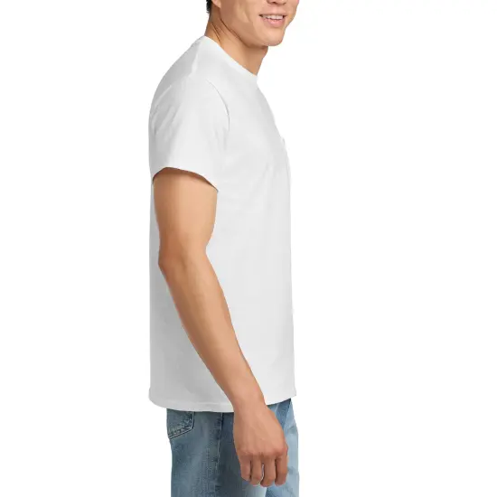 Gildan Ultra Cotton Pocket T-Shirt for Men's White {2}