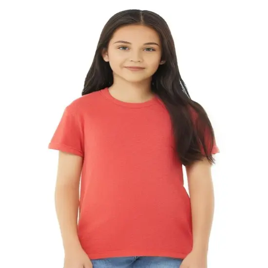 BELLA + CANVAS&reg; Triblend Crew Neck Short Sleeve Tee Shirt For Youth - 3413Y Red triblend {1}