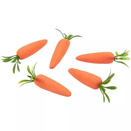 45x Easter Artificial Fake Baby Carrots for Craft DIY Home Kitchen Decoration {2}