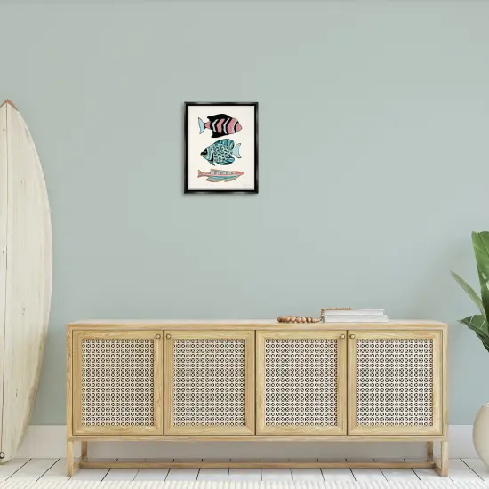 Stupell Industries Tropical Fish Trio Floater Framed Canvas Wall Art Design by Yvette St. Amant {2}