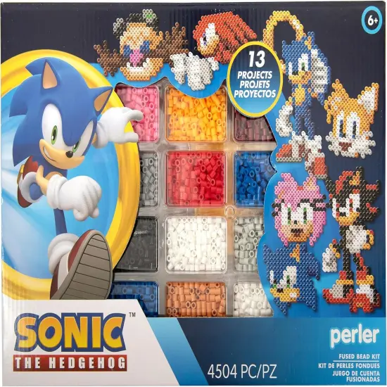 Sonic The Hedgehog Bead Kits with 14 Projects - 4504 Pieces (Multicolor) {1}