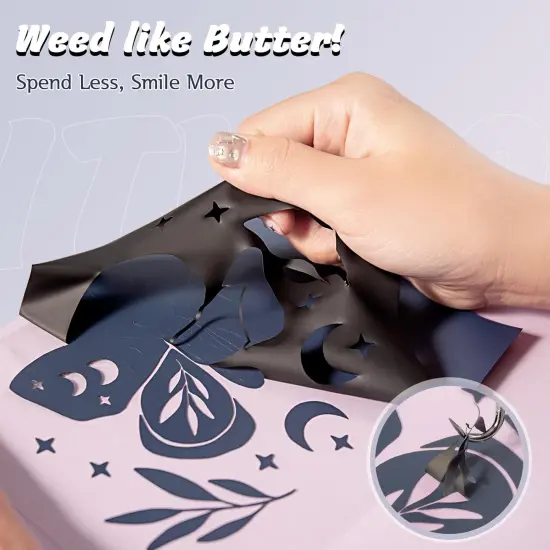 Heat Transfer Vinyl - 55 Pack 12" x 10" Iron on Vinyl ,44 Assorted Colors,1 Teflon Sheet {5}