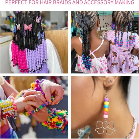 1200+pcs Pony Beads 9mm - Solid Colors {5}