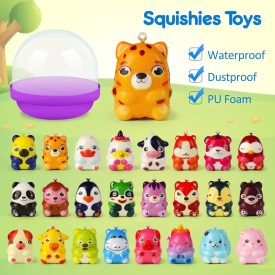 24 Pack Animal Squishy Toys {3}