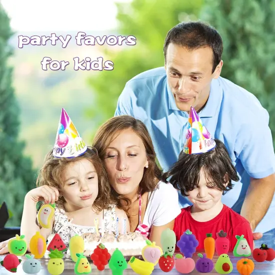 24 Pcs Fruit Squishy Toys {4}