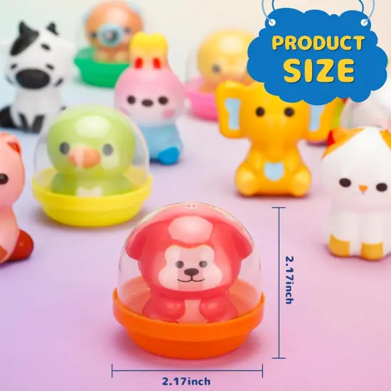 30 Packs Squishy Animals with Capsules {4}