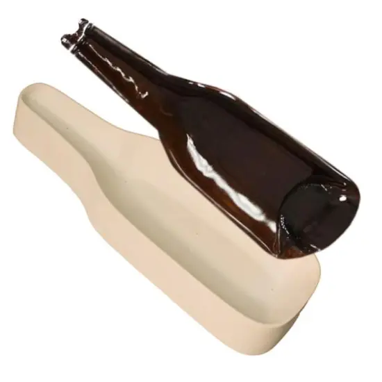 12.5&rdquo; x 4" x 2" Small Gently Sloped Bottle Glass Fusing Kiln Mold {1}