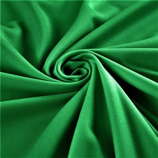1 Yard Stretch Crepe Scuba Techno Knit Fabric for Stylish Head Wraps Theatrical Costumes and DIY Sewing Kelly Green {1}