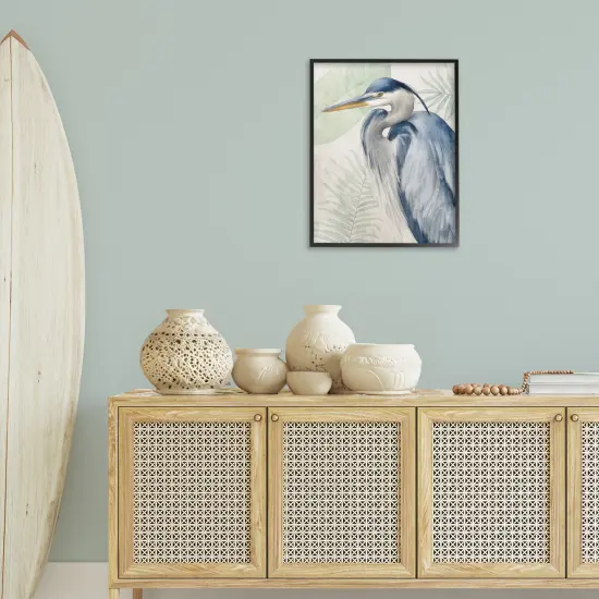 Stupell Industries Heron Palms Botanical Portrait Framed Giclee By Kim Allen {2}