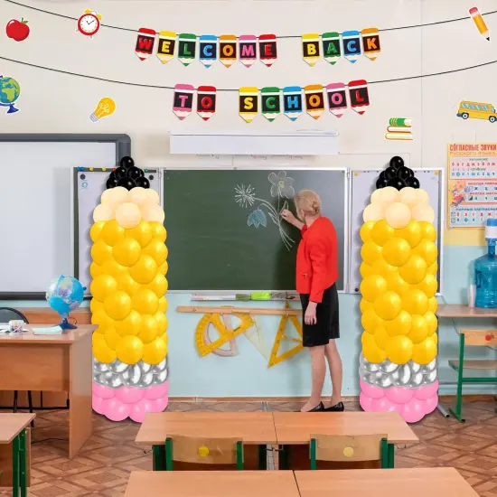 Back to School Pencil Balloons Kit Decorations {5}