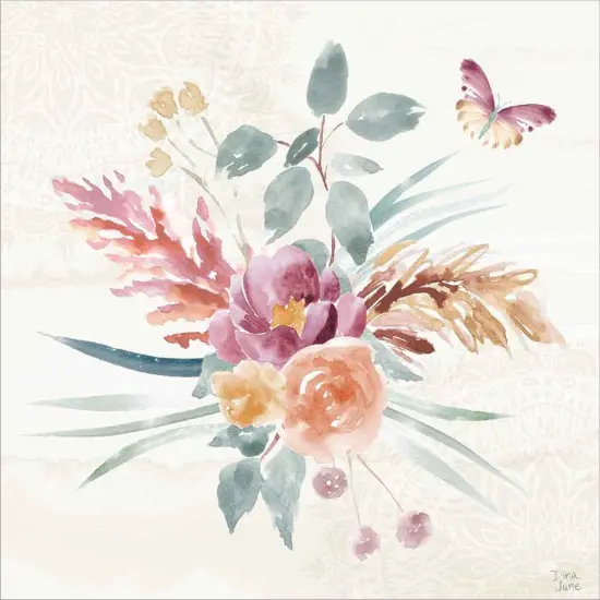 Boho Garden III by Dina June 12" x 12" Canvas Wall Art {2}