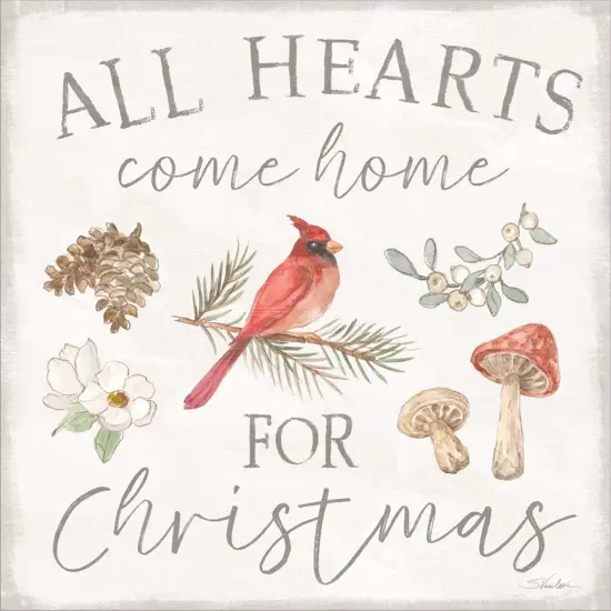 Woodland Christmas VI by Silvia Vassileva 12" x 12" Canvas Wall Art {2}