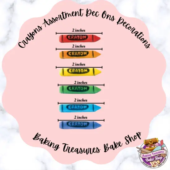 12 Crayons Assortment Dec Ons Decorations {2}