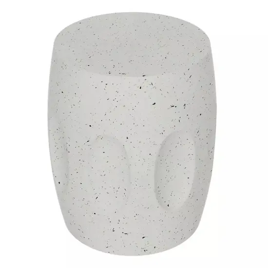 Outdoor Accent Table Side End Table for Patio Backyard Concrete Garden Stool {1}