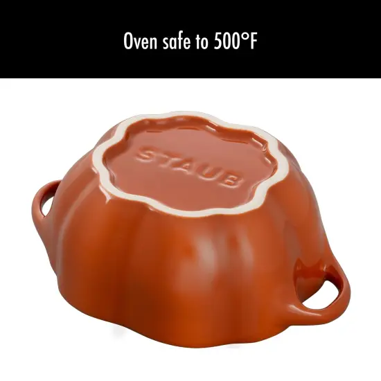 STAUB Ceramic 24-oz Pumpkin Cocotte {7}