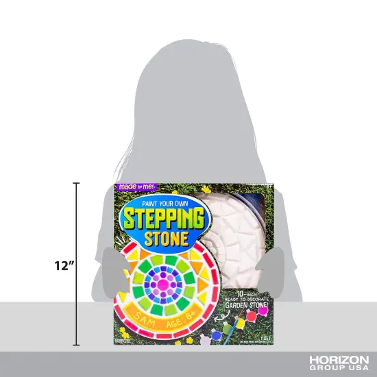 Paint Your Own Mosaic Stepping Stone, Custom Name Garden Stone, DIY Stepping Stone Kit, Great Spring & Summer Painting Activity, Arts & Crafts Kit for Kids Ages 5, 6, 7, 8, 9 {6}