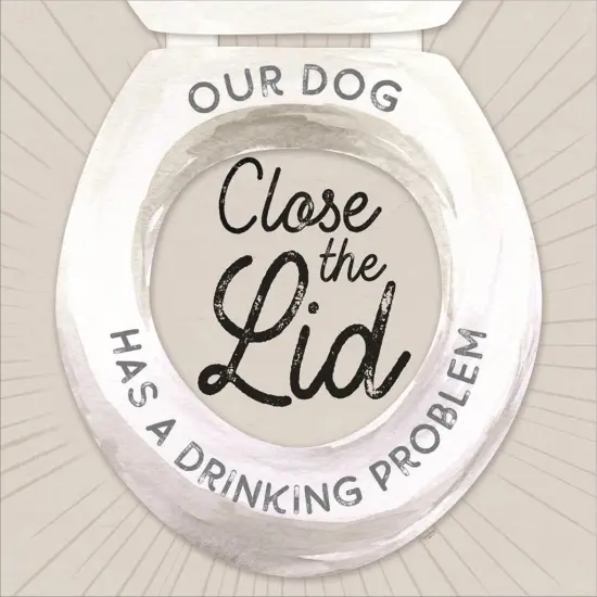 Bath Art II-Close the Lid by Tara Reed 13" x 13" Framed Wall Art {2}