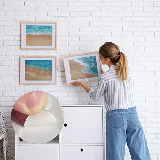 350 Pieces Clear Sticky Tack Adhesive Poster Tacky Putty Removable Round Putty Double-Sided Round No Traces Adhesive Sticke for Festival Decoration {6}