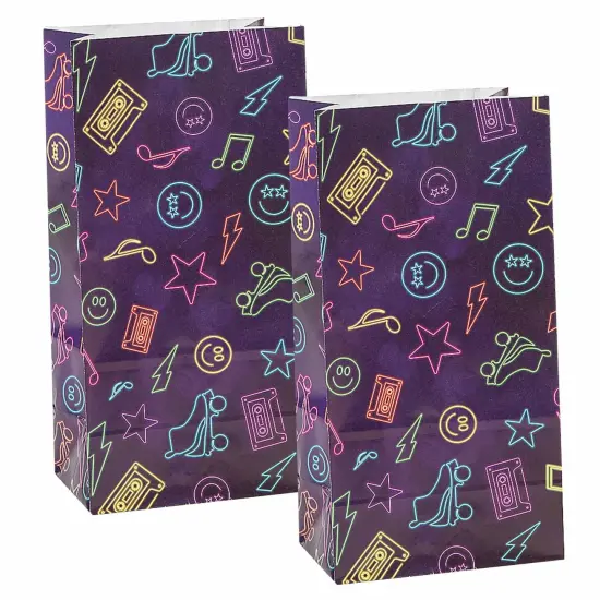 Retro Vibes Treat Bags - 12 Pc. {4}