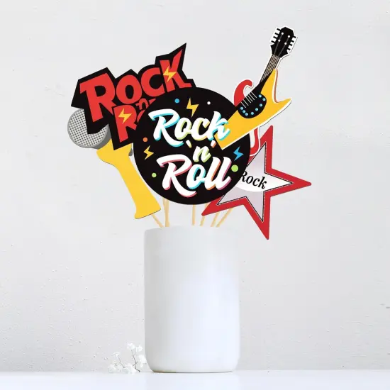 24 PCS Rock and Roll Photo Booth Props {5}