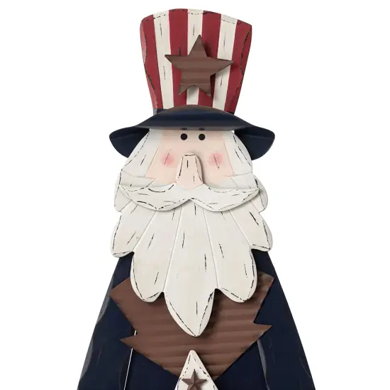 36"- Rustic Uncle Sam Patriotic Figurine {2}