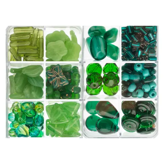 John Bead Mixed Czech Glass Beads Box, 200g The Amazon {3}