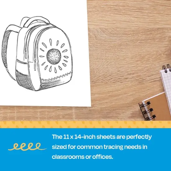 Sax Sketch and Trace Paper, 25 lbs, 11 x 14 Inches, White, 500 Sheets {5}