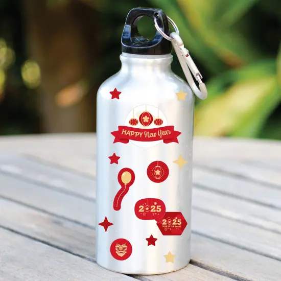 Big Dot of Happiness Lunar New Year - 2025 Year of the Snake Favor Kids Stickers - 16 Sheets - 256 Stickers {6}