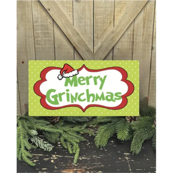 Merry Grinchmas Sign {2}