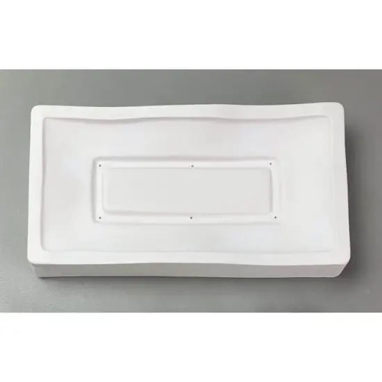 9" x 5" x 2" Large Footed Wave Slump Glass Fusing Kiln Mold {3}