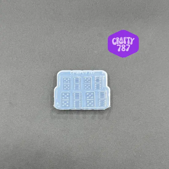 Domino Doble 6-5 Mini Bundle Stud Earring Silicone Mold DTMF inspired (C14) {1}