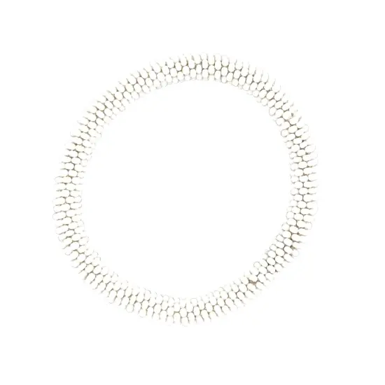 Solid White Seed Bead Bracelet {3}