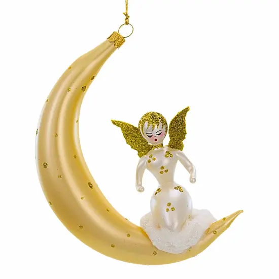 Italian Ornaments 5.5 Inch Goldie Moonbeam Christmas Tree Ornament , Christmas Decor Angel Italian Ornament {1}