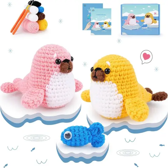 Seal Crochet Kits with Step-by-Step Video Tutorials {1}