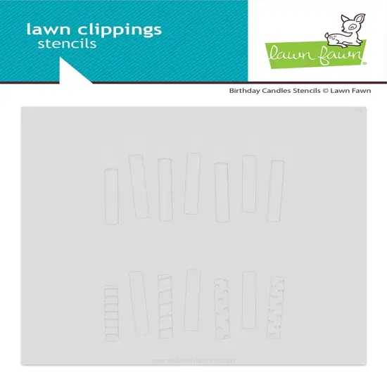 Lawn Clippings Stencils-Birthday Candles {1}